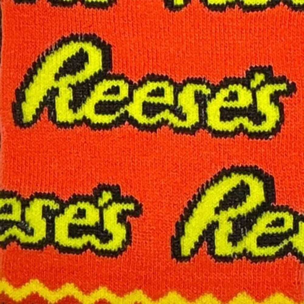 Reese’s Hershey Novelty Socks Mid Calf Crew Unisex Shoe SZ Women 7-13 Men 6-12